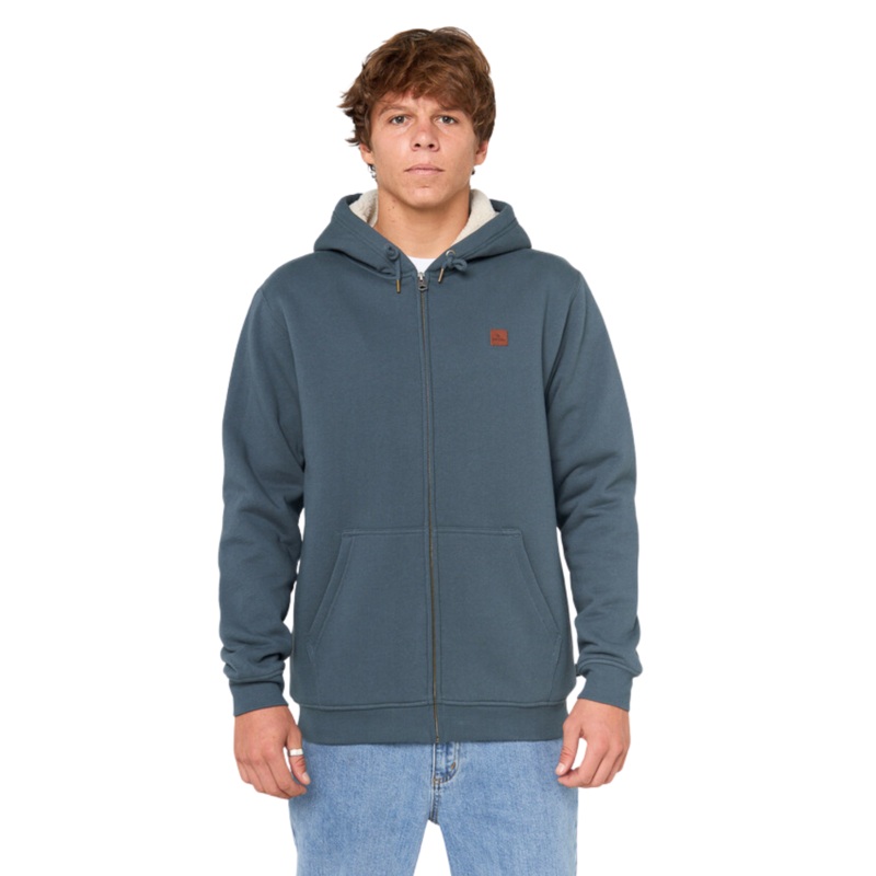 Rip Curl Icons Lined Zip Thru Hood Pine Night