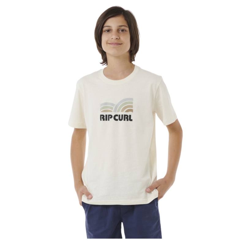 Rip Curl Search Stack Boys T-Shirt Bone