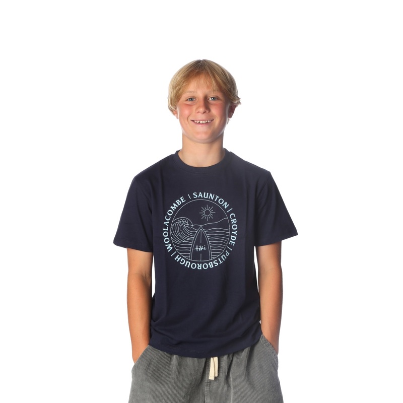 Tiki North Devon Mini T-Shirt Navy