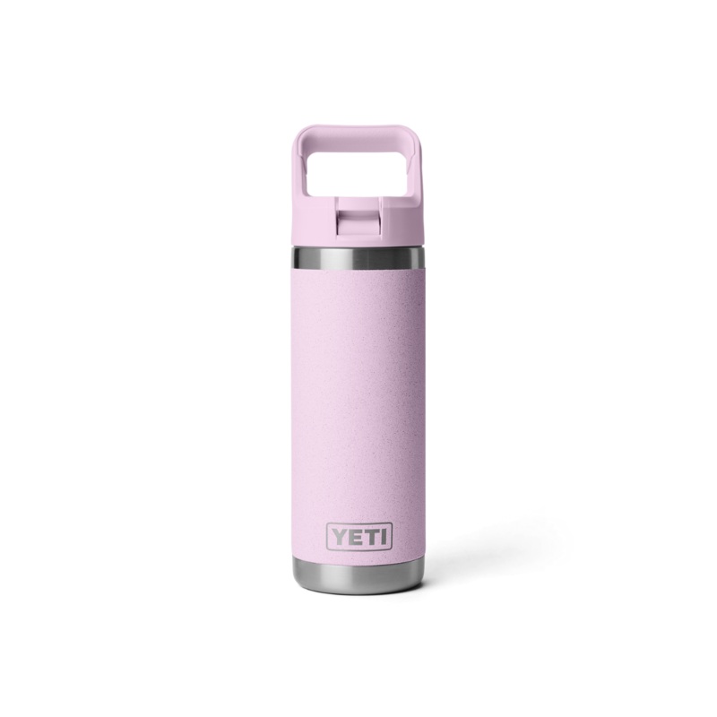 Yeti Rambler 18 Oz Straw Bottle Colour Matched Straw Cap Cherry Blosso