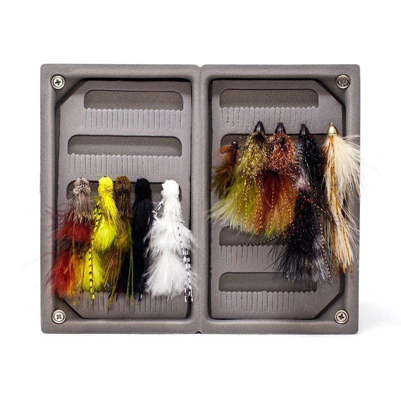 Jackson Hole Fly Company Loaded Foam Fly Box – Assorted Medium Streamer