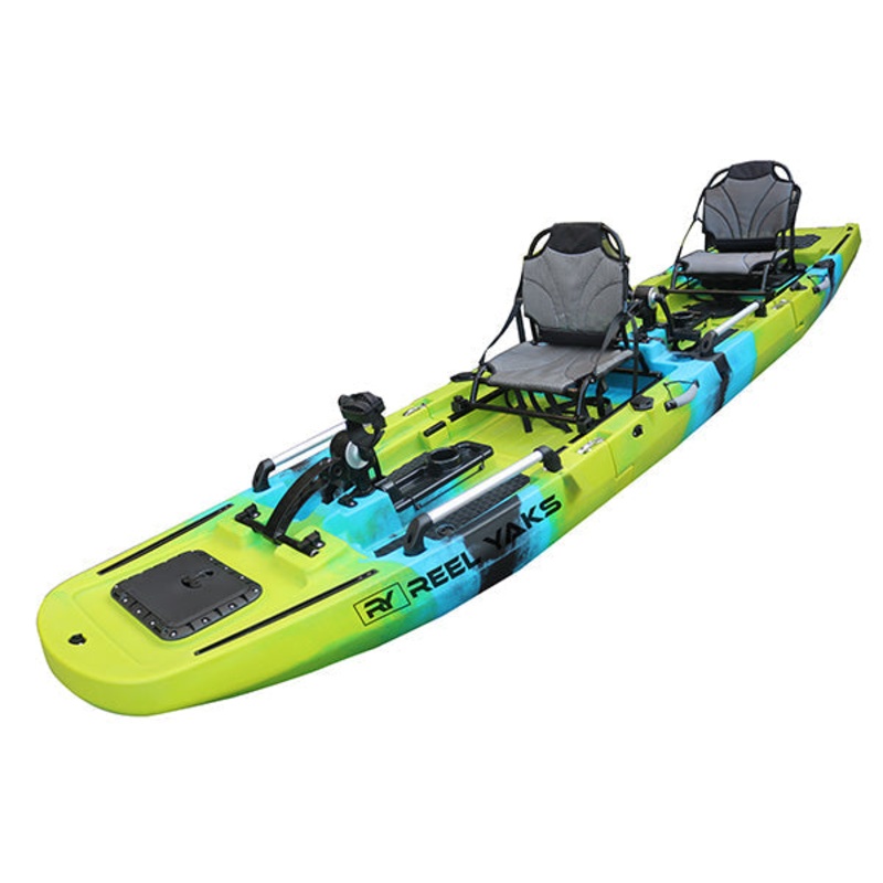 ReelYaks Rogue 14.3ft Tandem Modular Pedal Fishing Kayak