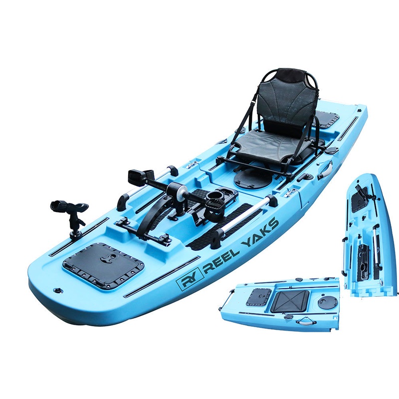 ReelYaks Rogue 9.8ft Modular Pedal Fishing Kayak