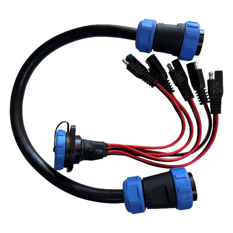 Yak Power Panel Mount and Dual Plug Jumper Harness