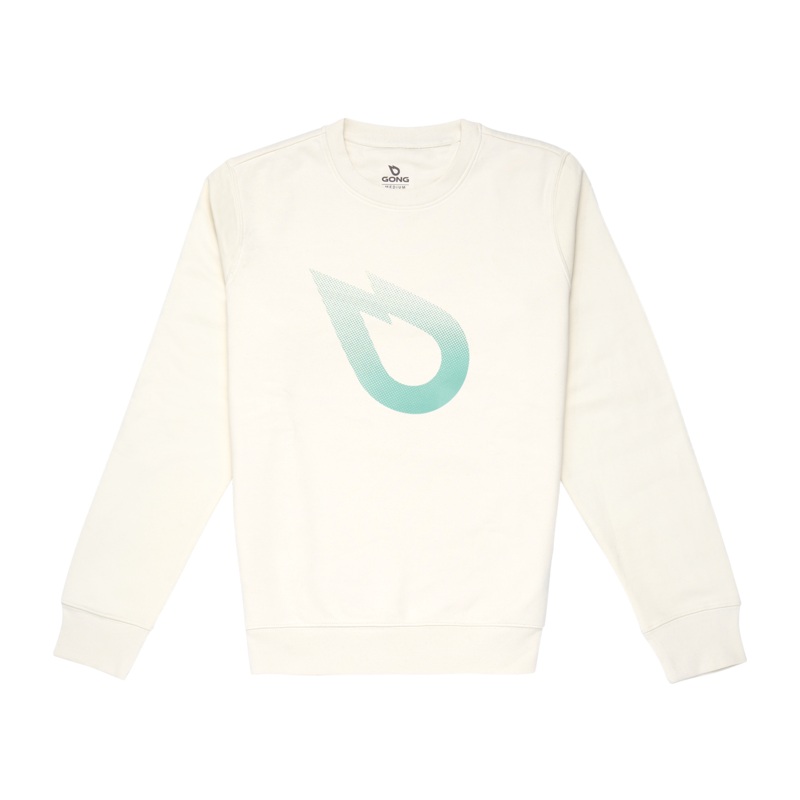 Sweat Flame Ball Coton Bio Ivoire – Logo Gris S Second Choix 8449