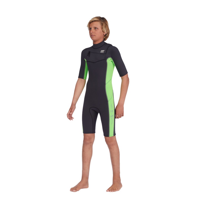 Billabong | Shorty Springsuit Absolute Garon 2/2 Chest Zip – Neon Green