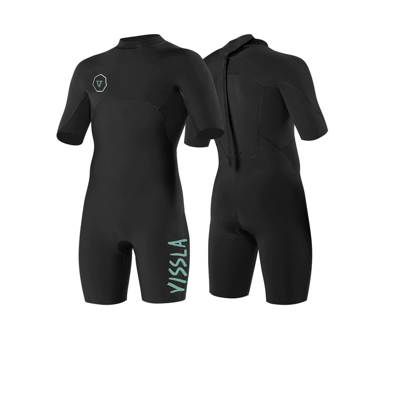 Vissla | Shorty Boys 2-2 Back Zip – Black