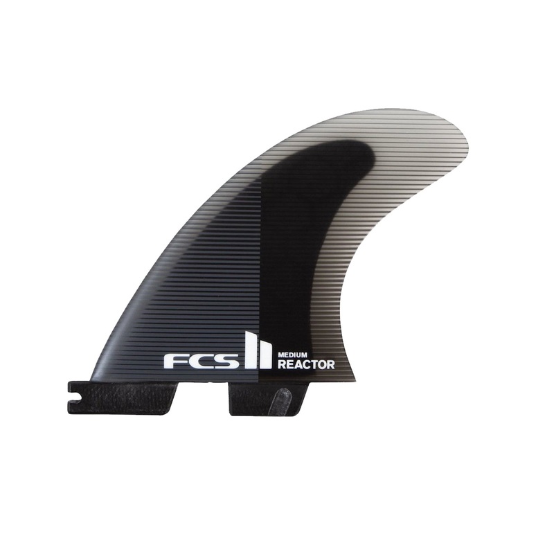 FCS | FCS II Reactor PC Charcoal/Black Tri Fin Set