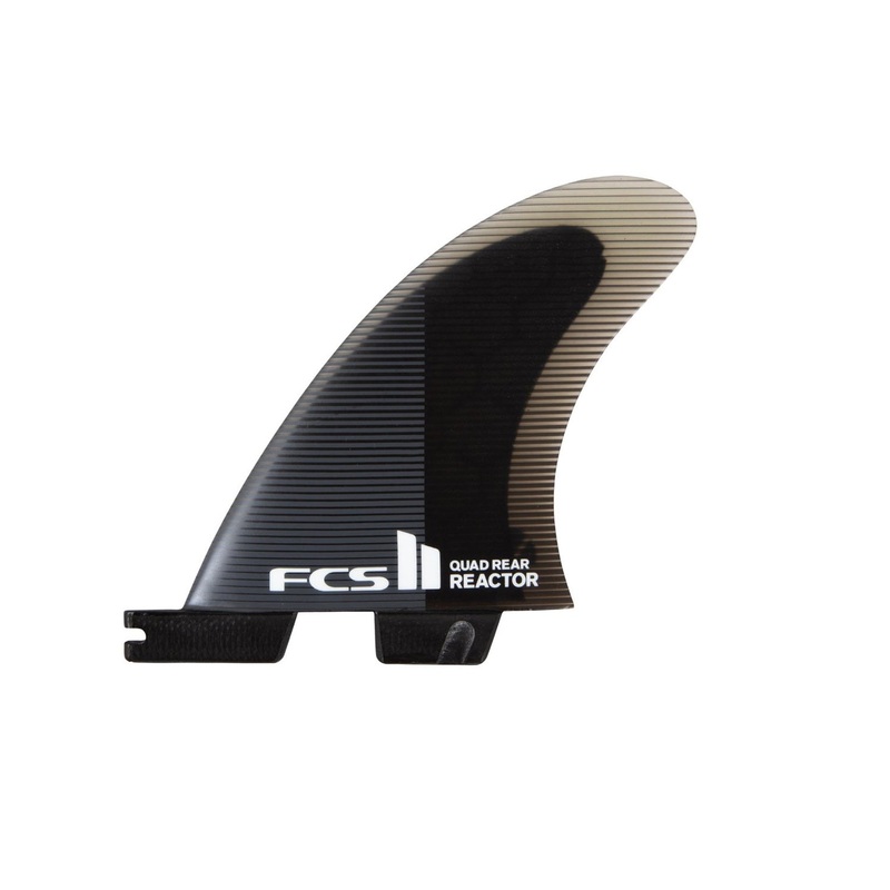 FCS | FCS II Reactor PC Charcoal/Black Quad Rear Fins