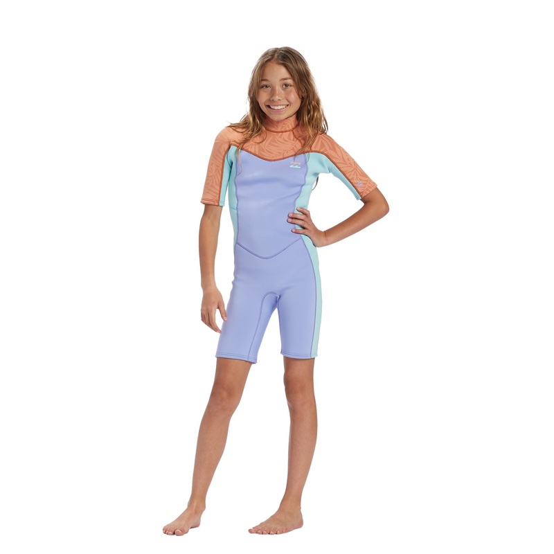 Billabong | Shorty Springsuit Foil Enfant 2/2 Back Zip – Cosmic Blue