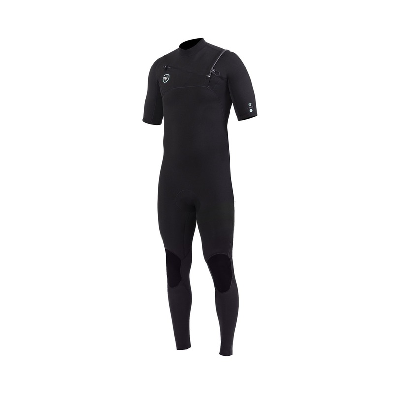 Vissla | Full Suit Homme 7 Seas 2-2 Manches Courtes Chest Zip – Black