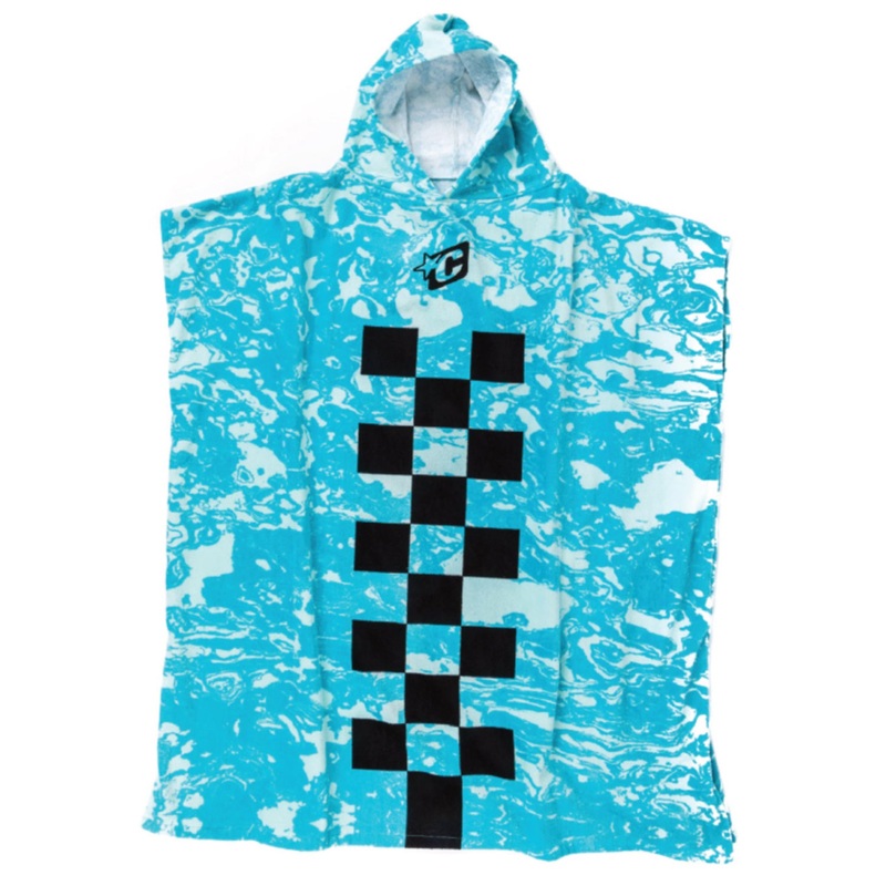 Creatures | Chex Poncho – Fluro Blue Chex