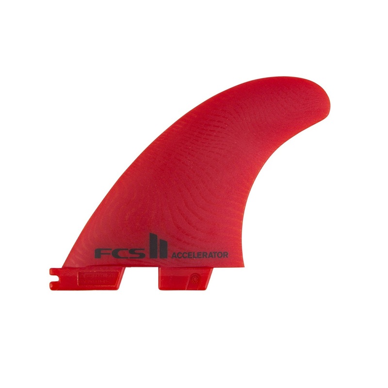 FCS | FCS II Accelerator Neo Glass Eco Tri Fins – Red