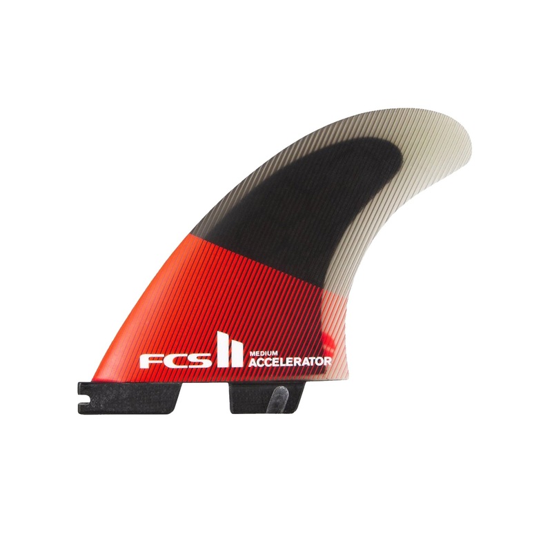 FCS | FCS II Accelerator PC Red/Black Tri Fin Set