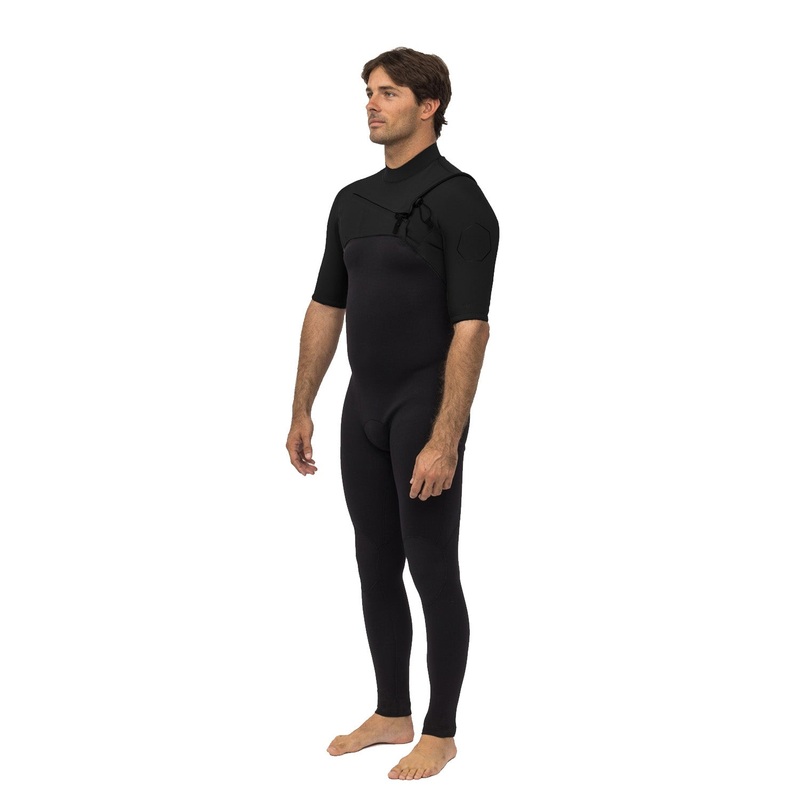 Vissla | Homme Full High Seas Ii 2-2 Short Sleeve Chest Zip – Stealth