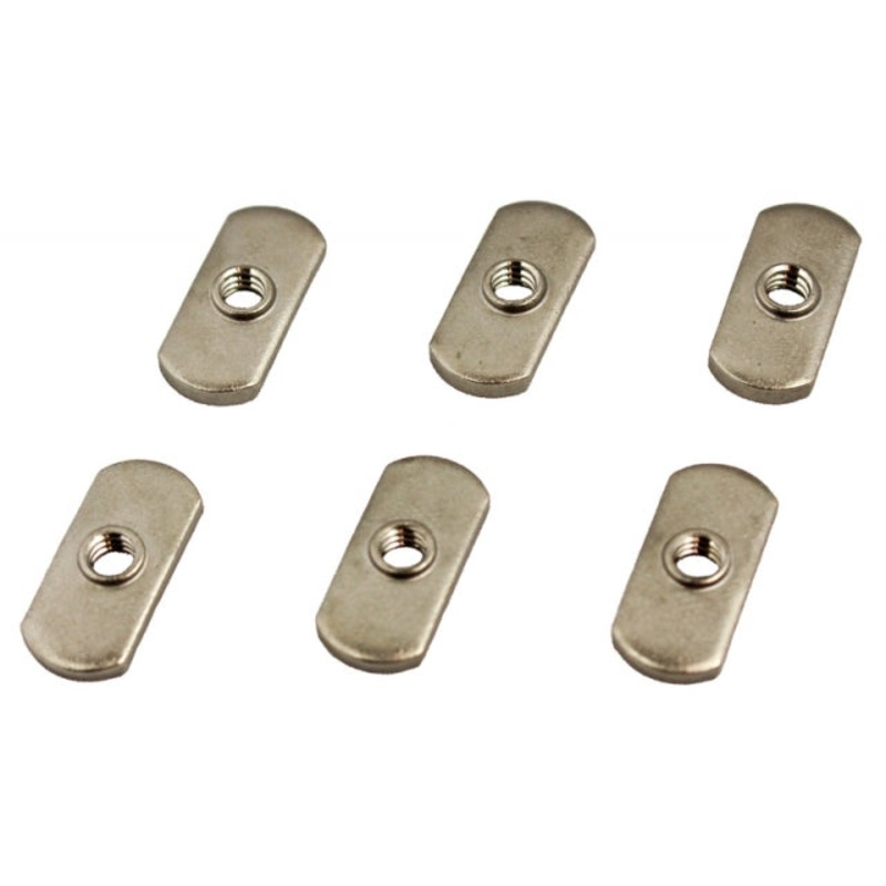 Track Nut, 1/2″ wide, 1/4-20 threads, 18-8 SS, 6 pack