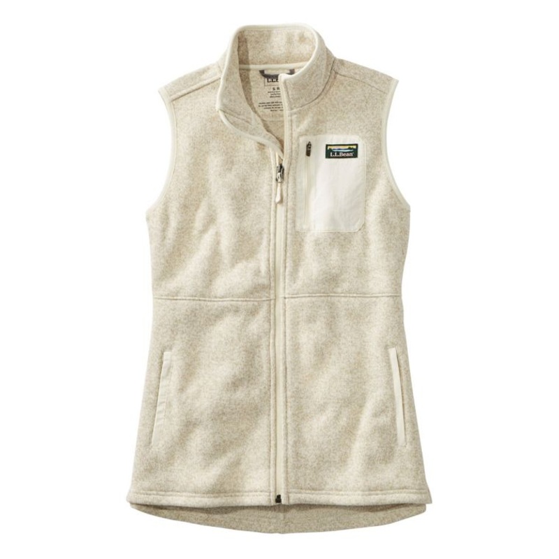 Bean’s Sweater Fleece Long Vest Women’s Regular