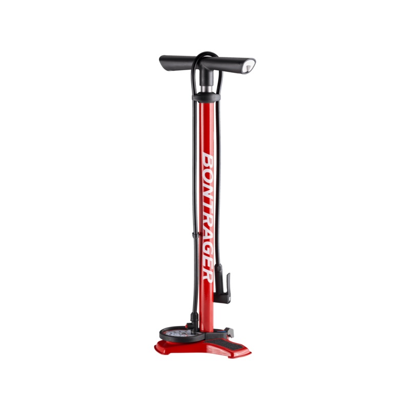 Dual Charger Floor Pump, Red