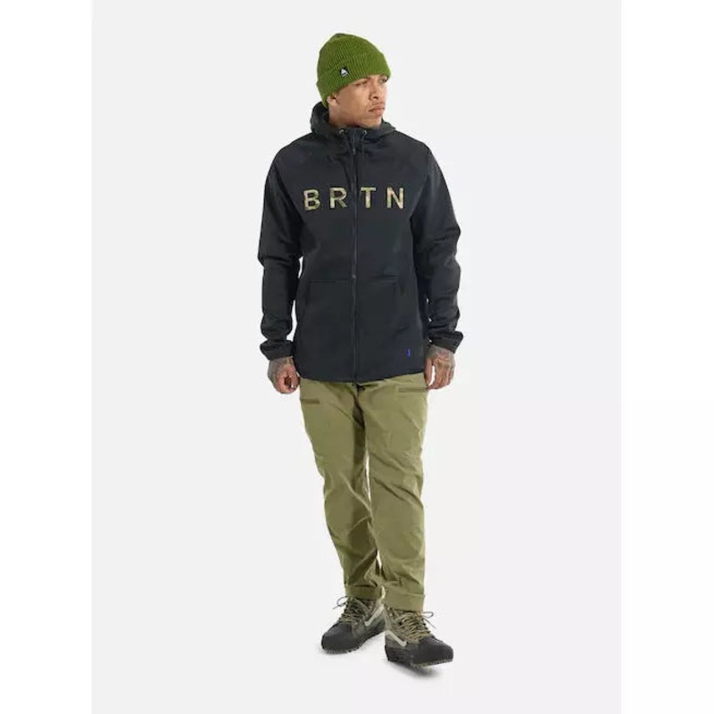 Burton Men’s Burton Crown Weatherproof Full-Zip Fleece True Black