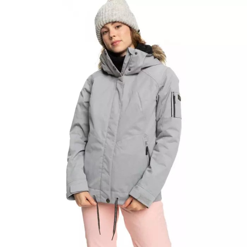 Roxy Meade Womens Snow Jacket – Heather Grey (SJEH)