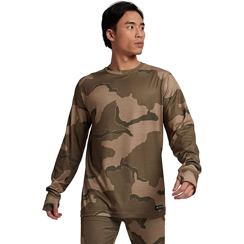 Burton Mens Midweight Crew-Camo-XL