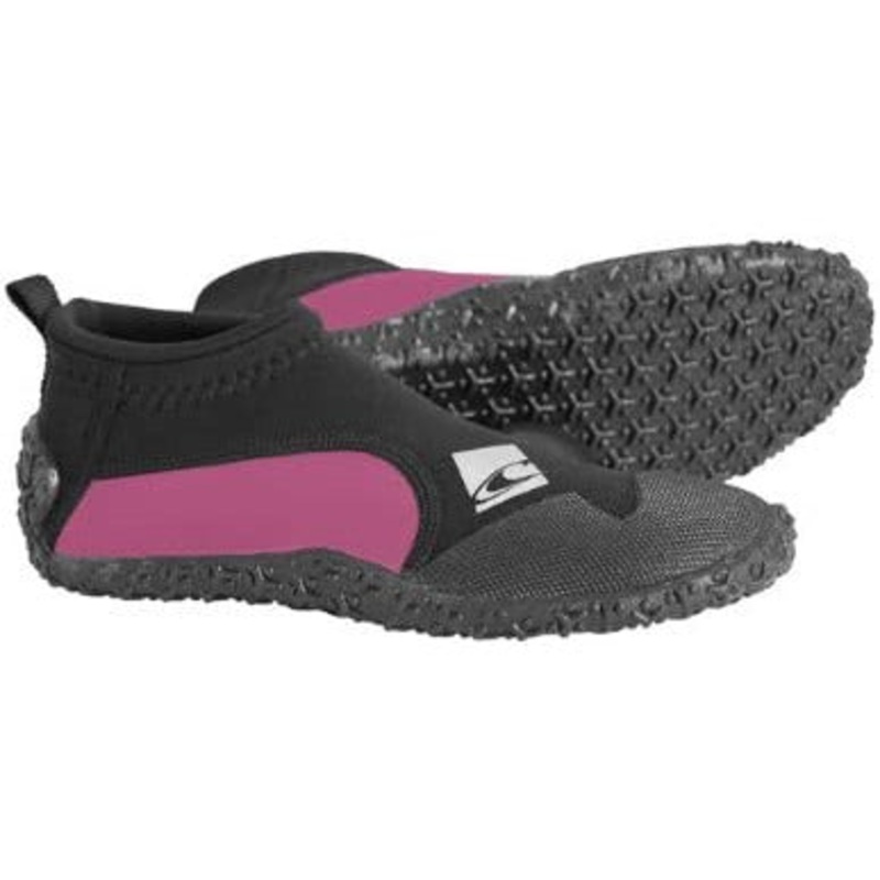 ONeill Youth Reactor 2mm Reef Booties Black / Punk Pink