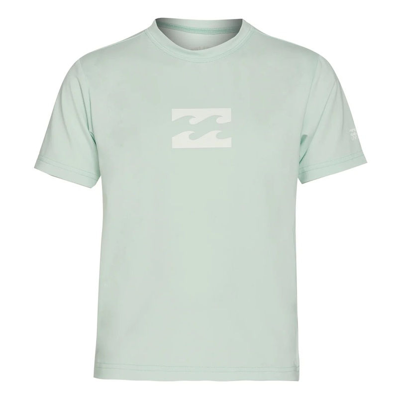 Billabong Boys All Day Short Sleeve Rash Guard – Sea Glass