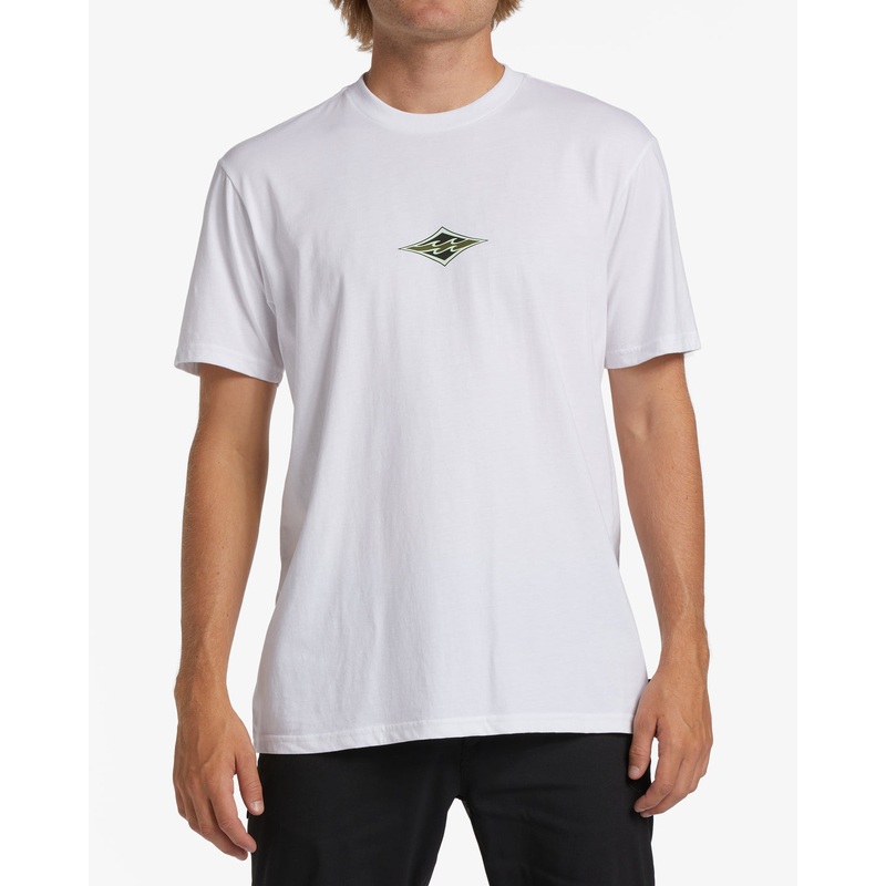 Billabong Diamond Wave T Shirt- White (WHT)