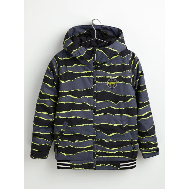 Burton 2022 Boys Game Day Snowboard Jacket – Torn Stripe