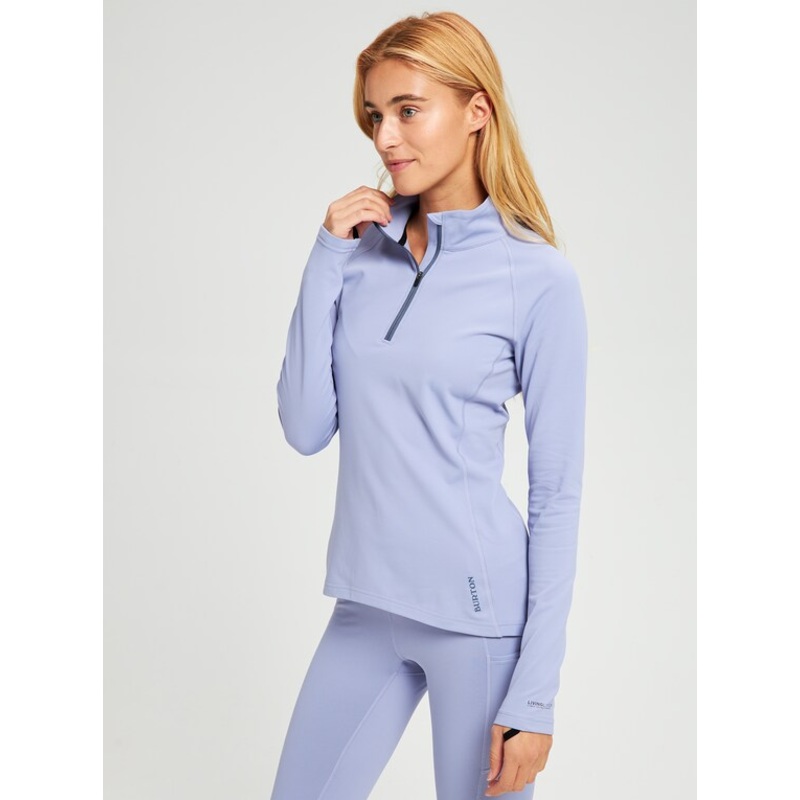 Burton Womens Hw X 1/4 Zip Foxglove Violet