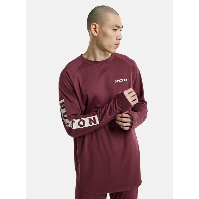 Men Burton Roadie Base Layer Tech Thermal T-Shirt – Almandine