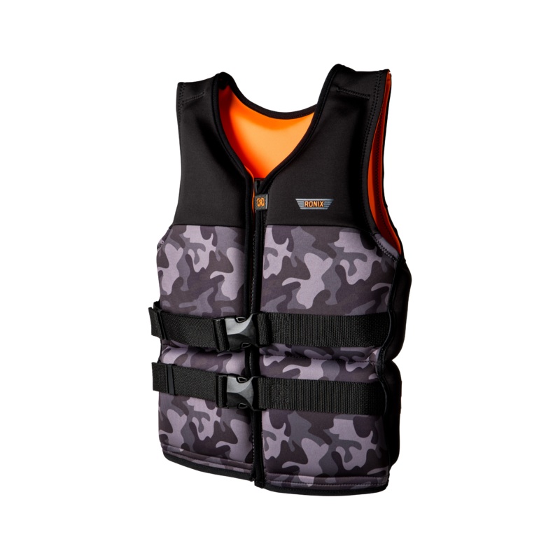 Ronix 2025 Neptune- Capella 3.0 Boy’s CGA Life Vest Black Jr (75-105lbs)