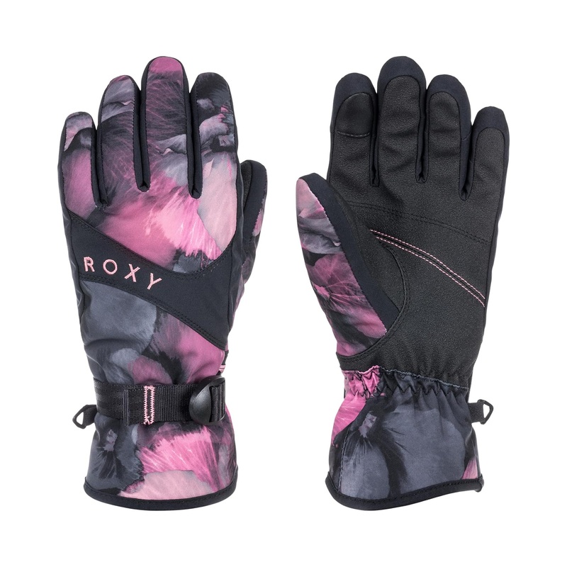 Roxy Jetty Gloves True Black Pansy Pansy