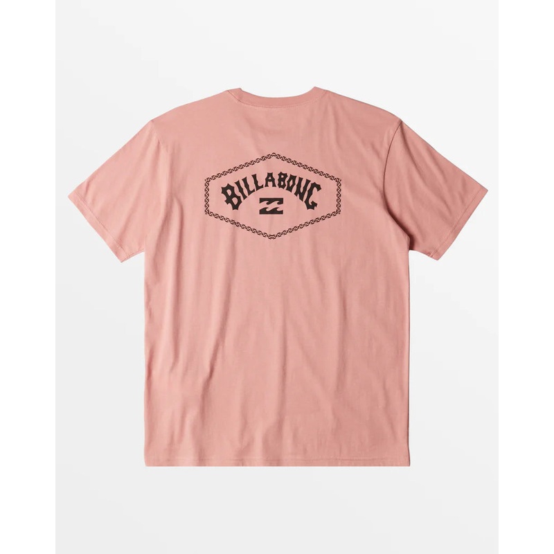 Billabong Exit Arch Short Sleeve Tee Pink Haze