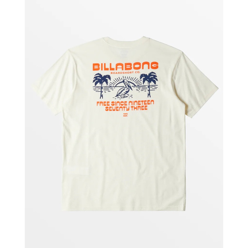 Billabong Lounge Short Sleeve Tee Off White