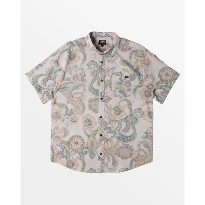 Billabong Sundays Short Sleeve Shirt Foam Off White