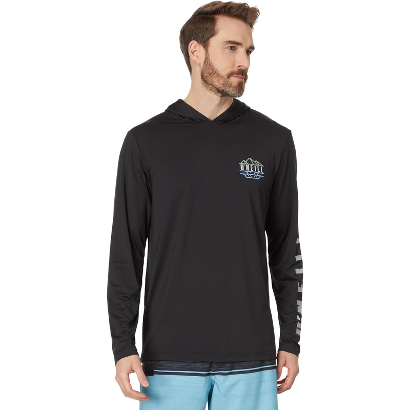 ONeill Travler UPF Hooded Long Sleeve Pullover Black