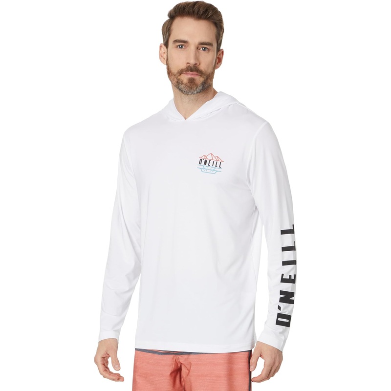 ONeill Travler UPF Hooded Long Sleeve Pullover White