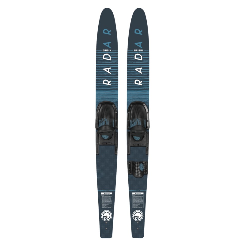 Radar 2024 Origin Combo Waterskis with Adjustable Horseshoe Bindings
