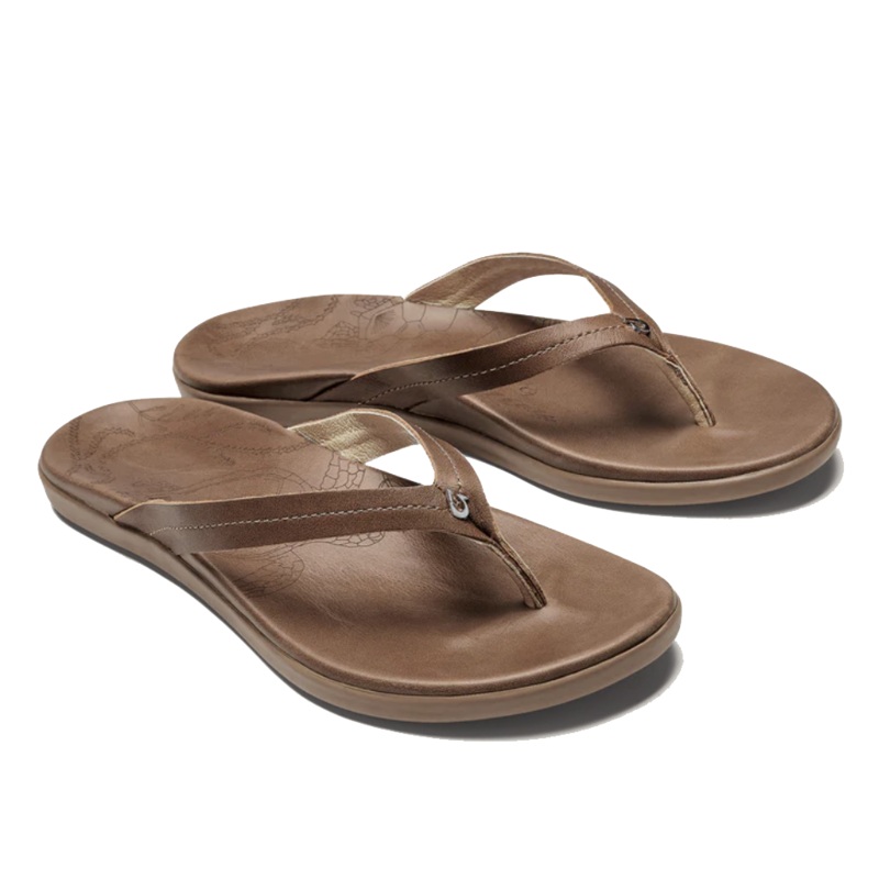 OluKai Honu Womens Sandal Tan / Tan