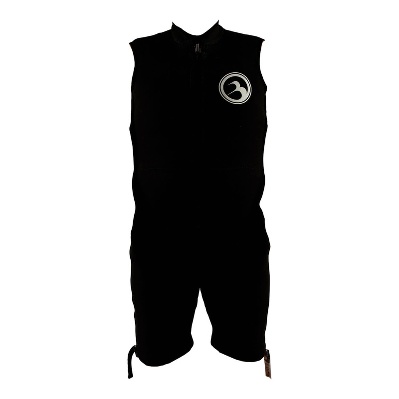 Barefoot International Sleeveless Barefoot Suit – Black w. White Logo