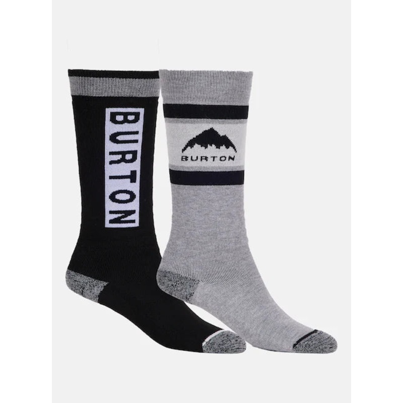Burton 2025 Kids Weekend Midweight Sock 2PK True Black