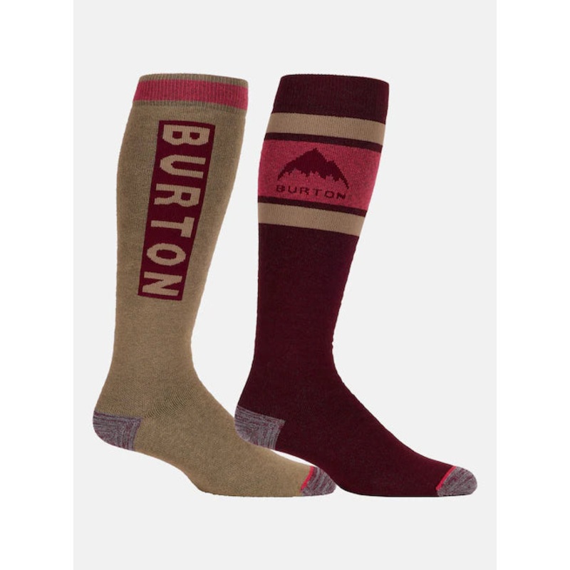 Burton 2025 Weekend Midweight Men’s Sock 2PK Deep Red