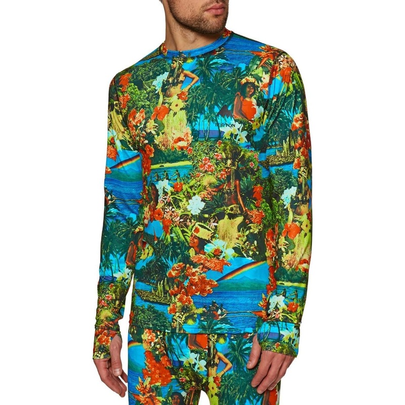 Burton Mens Light Weight Thermal Crew- Maui Wowie
