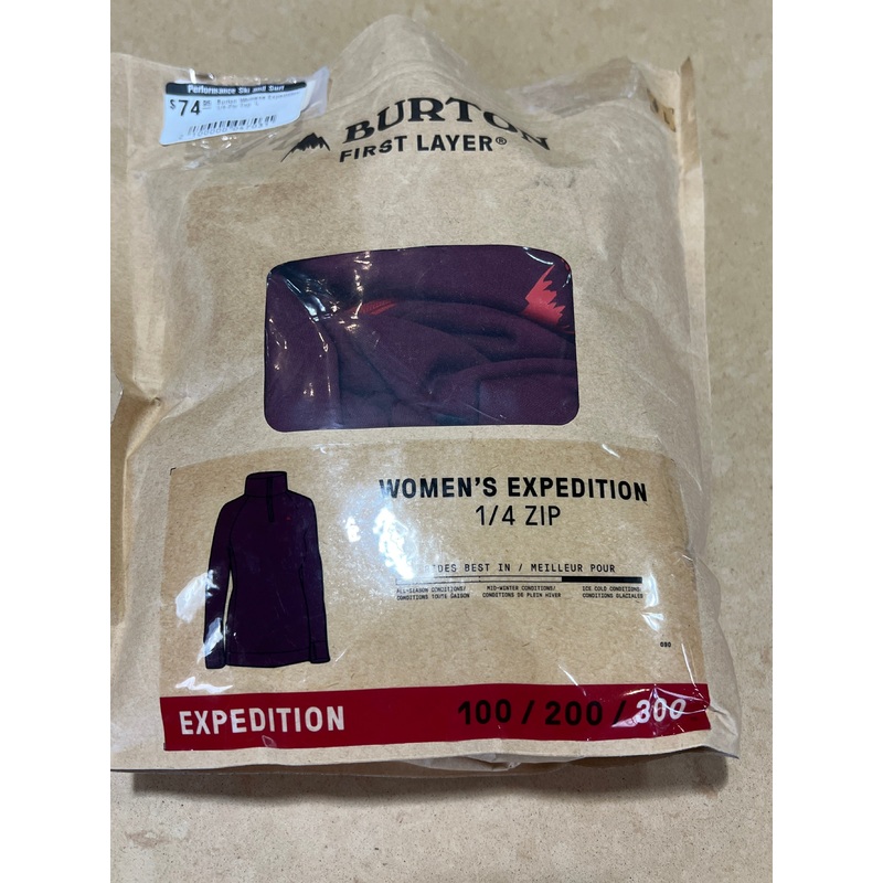 Burton Womens Expedition 1/4 Zip Top