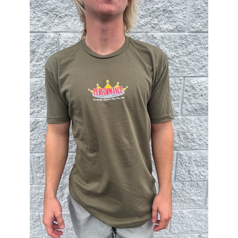 Performance CH Crown Logo Shirt – Olive