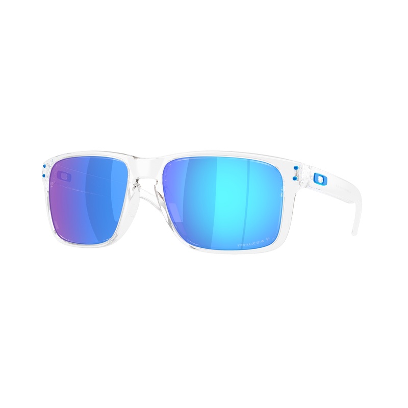 Oakley Holbrook XXL Polished Clear w/ Prizm Sapphire Polarized
