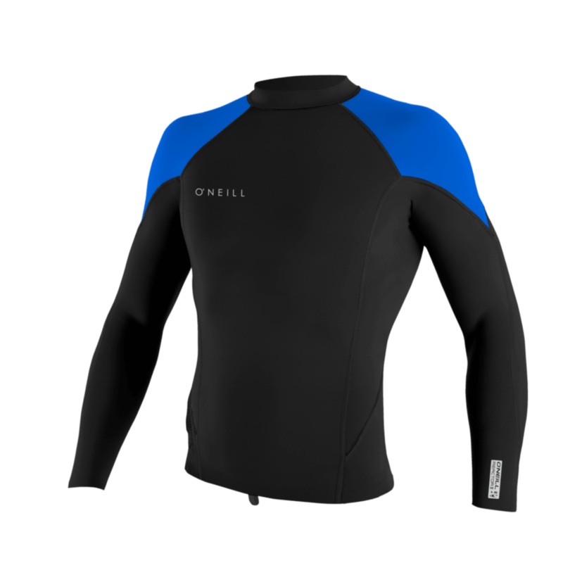 ONeill Reactor-2 1.5mm Long Sleeve Top -Black-Ocean-Day Glo