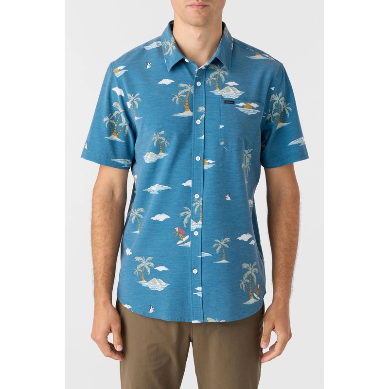 ONeill Travler UPF Traverse SS Relaxed Fit Shirt Real Teal