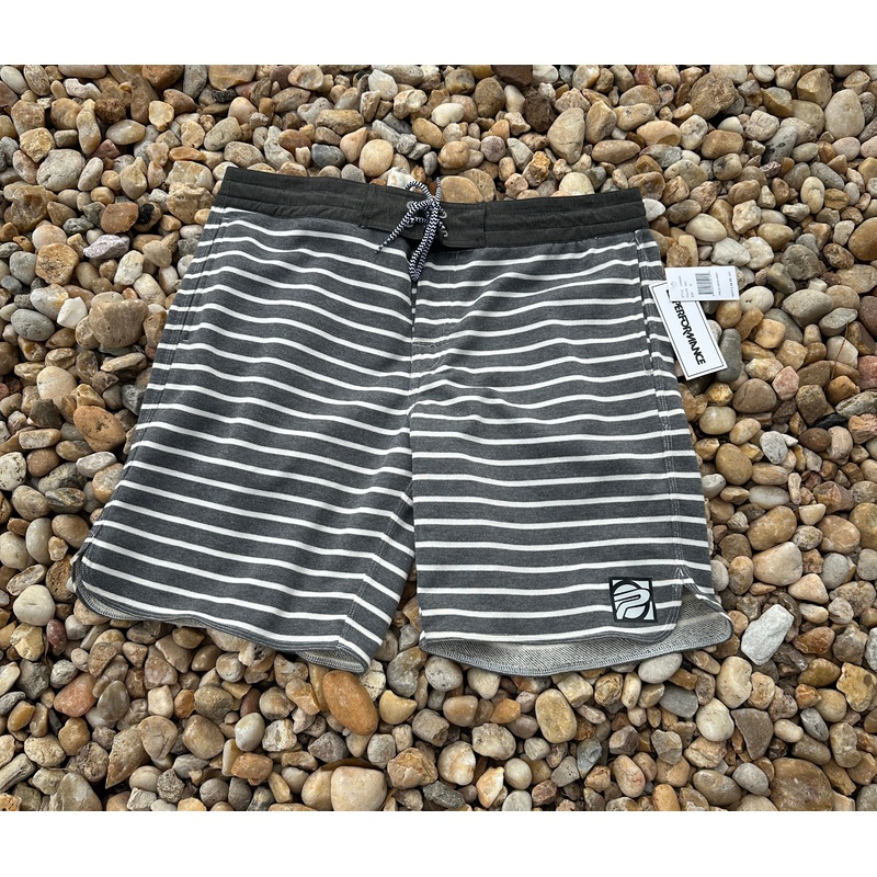 Performance Men’s Loungin Short – Grey Stripe